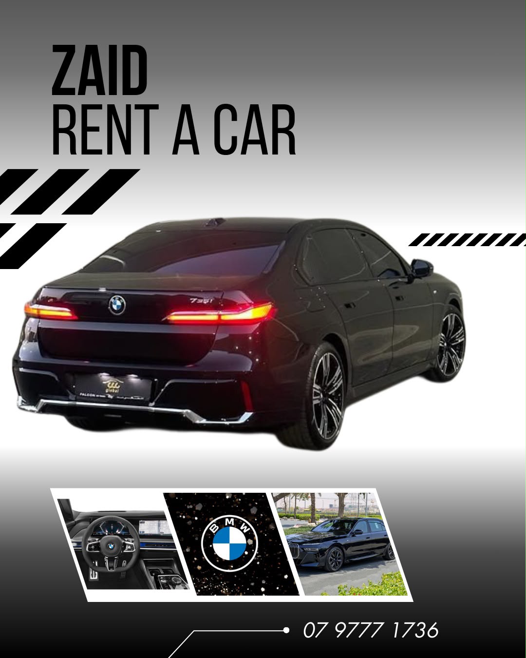 BMW 7 Series 735i luxury sedan rental Amman Jordan