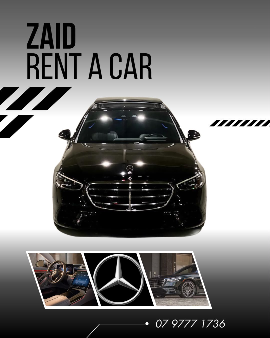 Mercedes S-Class luxury sedan rental in Amman